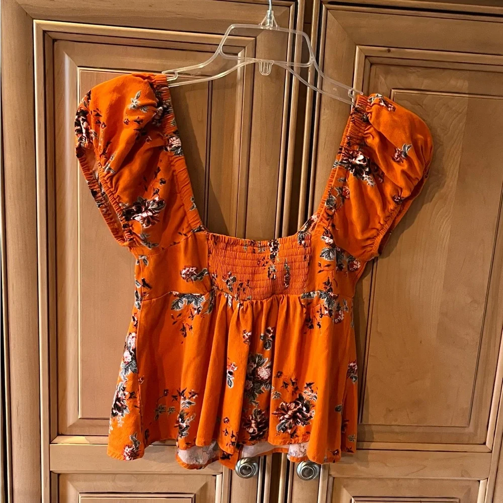 NWOT Free People Close To You Floral Crop Top